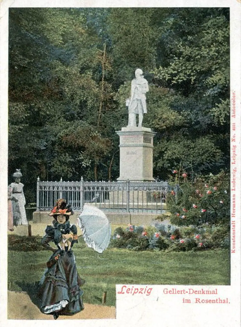 Bild: Leibnizinstitut für Länderkunde, Signatur: PKL-Denk153 · Public domain Gellert-Denkmal