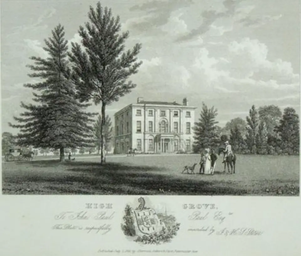 Bild: Sherwood, Jones & Co, London, 1825 · Public domain Highgrove House