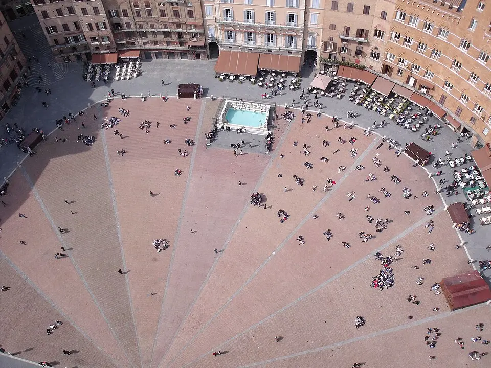 Bild: Mark Sehnert · Public domain Piazza del Campo
