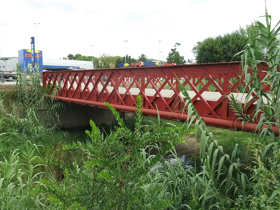 puente de Hierro de la Riera de Aubi