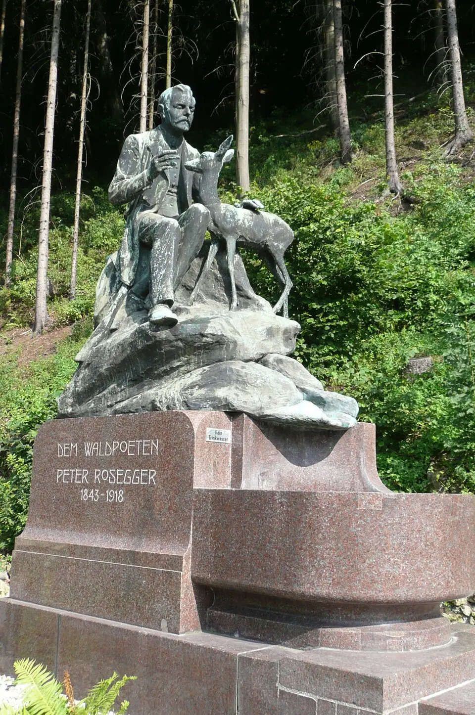Bild: Andreas Garger · Public domain Peter Rosegger Denkmal