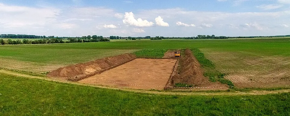 Kreisgrabenanlage Pömmelte, Ausgrabung südost
