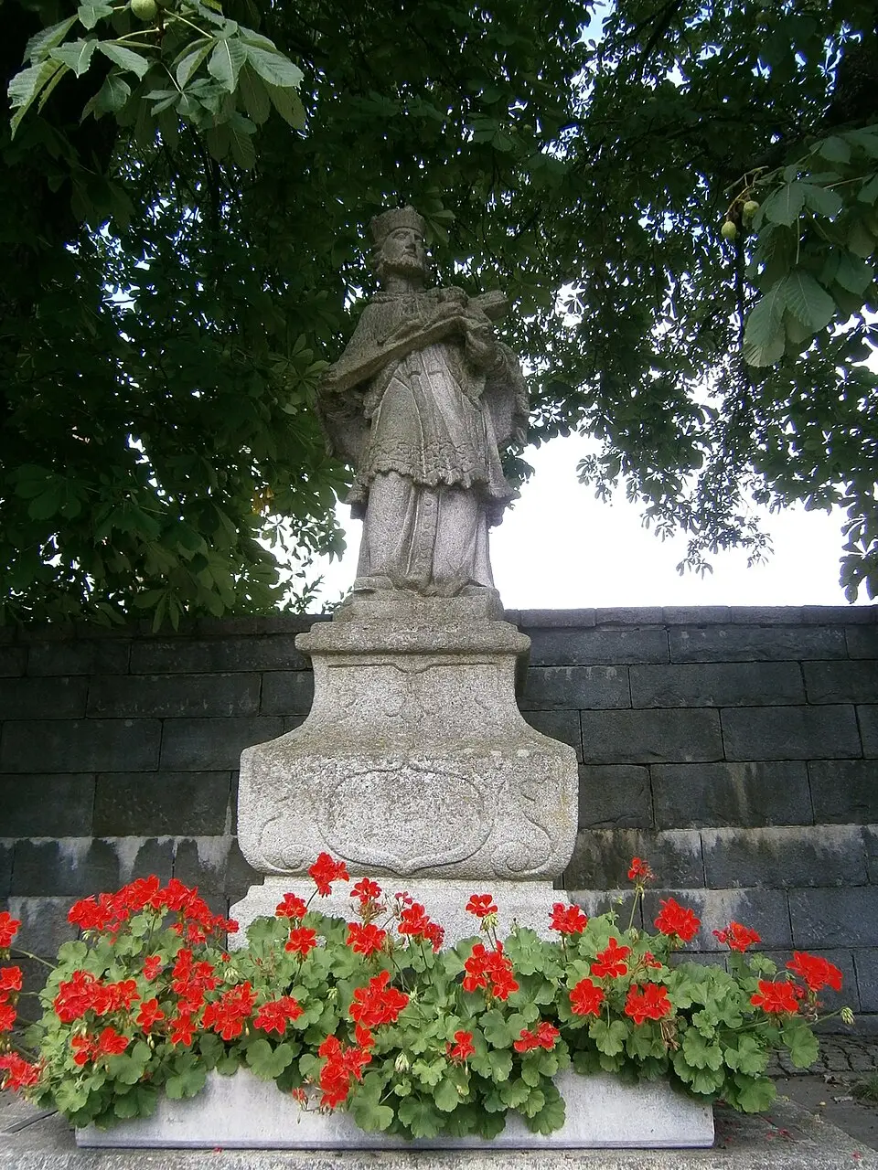 Bild: Martin Windischhofer · CC0 Figurenbildstock Hl. Johannes Nepomuk