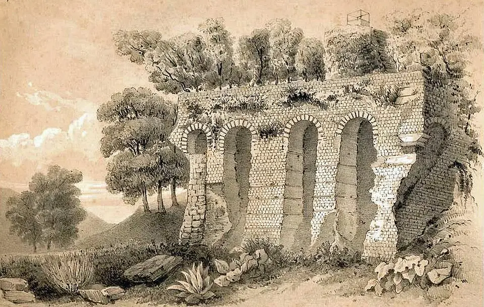 Bild: Abbé Barrère · Public domain Structures antiques d'Aiguillon