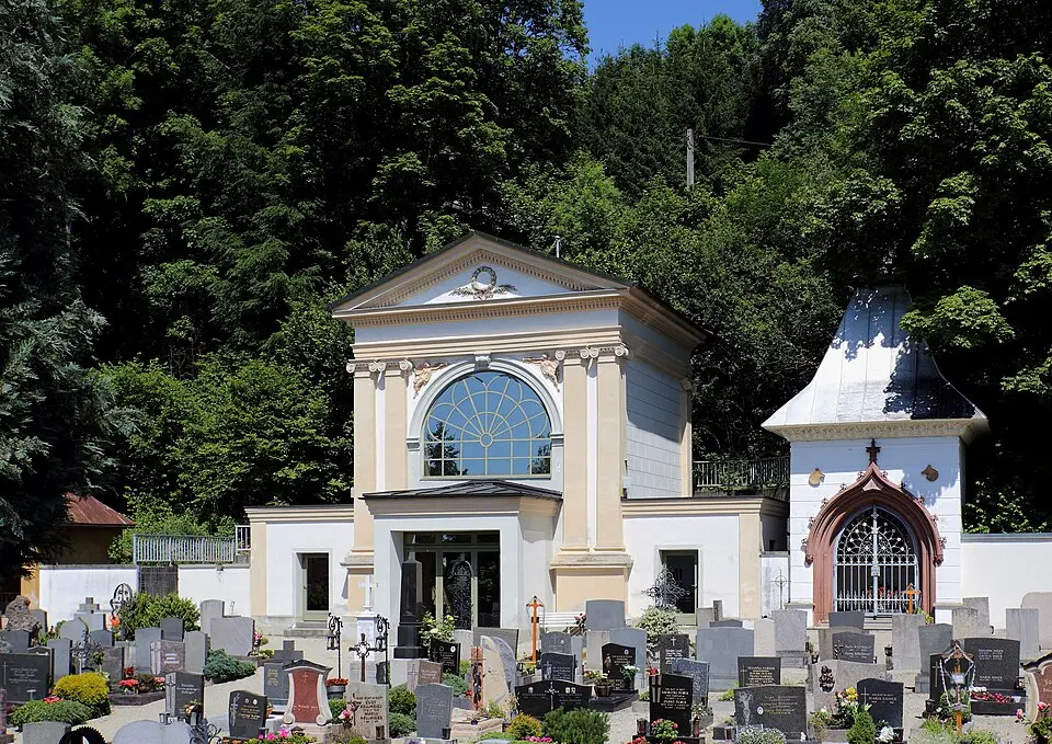 Aufbahrungshalle, ehem. Grabkapelle Bergmiller/Bergmüller