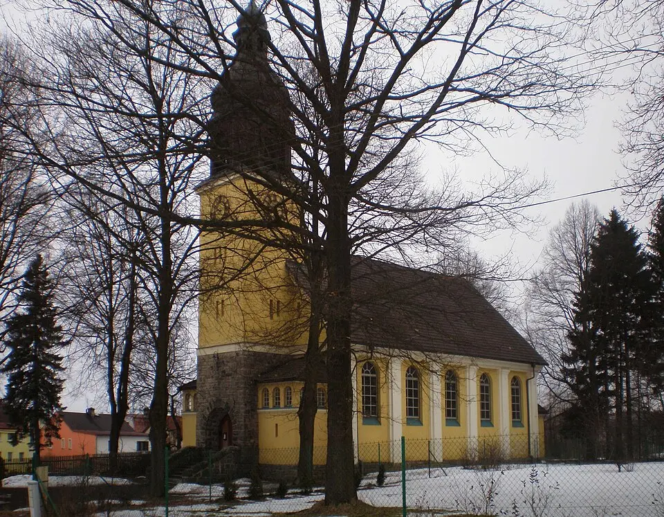evangelický kostel v Mokřinách