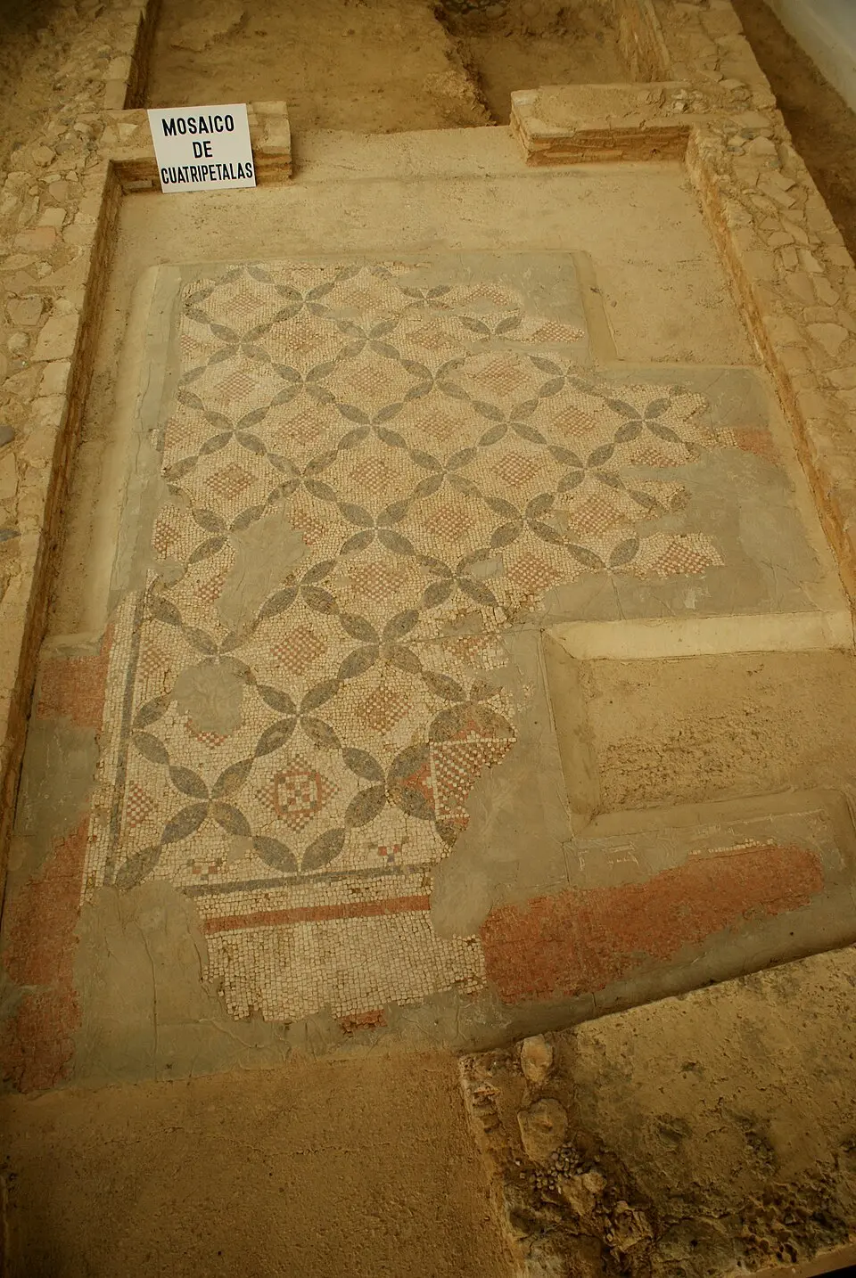 Habitación Nº 2-mosaico de Hojas Cuatripétalos