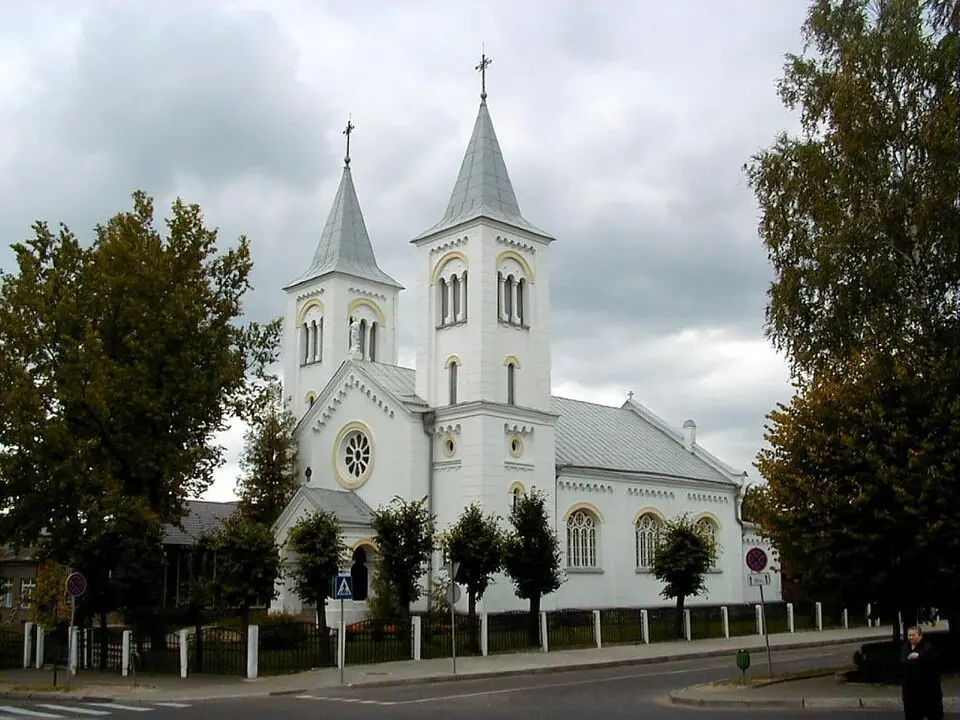 Image: Jānis Sedols · CC BY 3.0 Church of Our Lady of Sorrows in Rēzekne