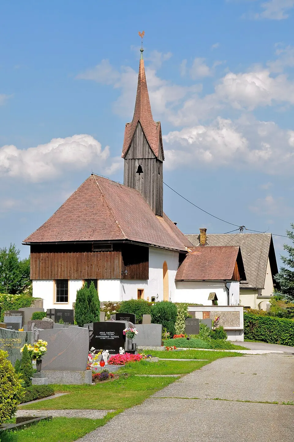 Bild: Johann Jaritz · CC BY-SA 3.0 AT Kath. Filialkirche hl. Stefan und Friedhof