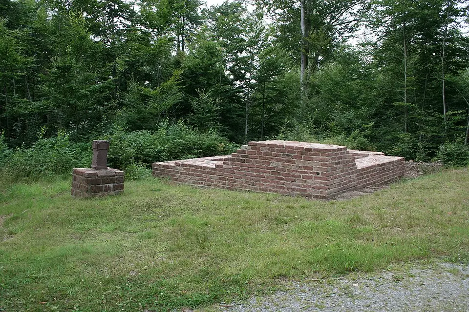 Bild: Haselburg-müller · CC BY-SA 3.0 Römischer Wachturm Schneidershecke (RLK 10/37a)