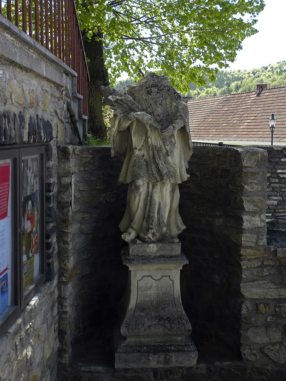 Bild: Haeferl · CC BY-SA 3.0 Figurenbildstock hl. Johannes Nepomuk