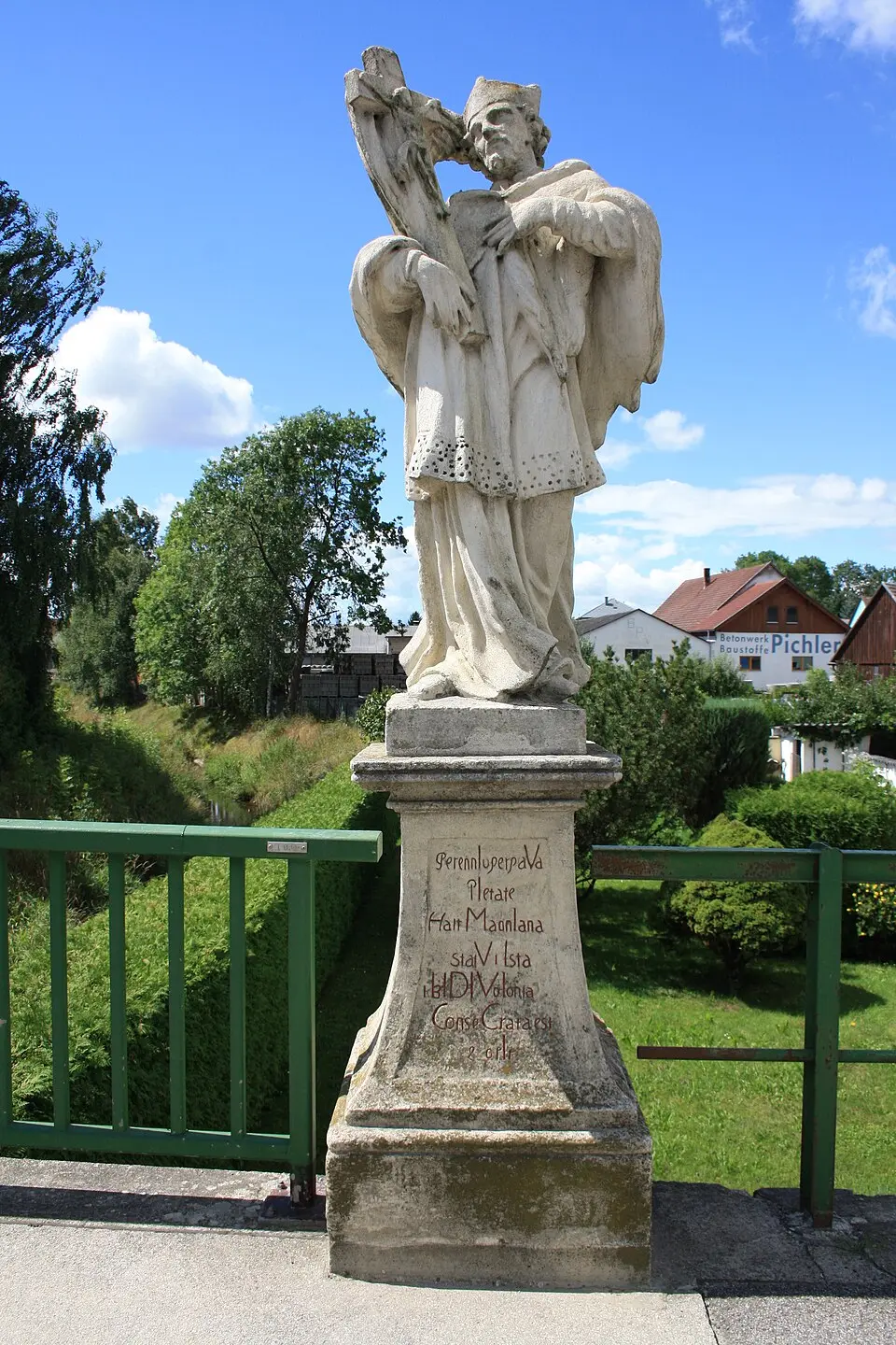 Bild: Kwerdenker · CC BY-SA 3.0 Figurenbildstock hl. Johannes Nepomuk