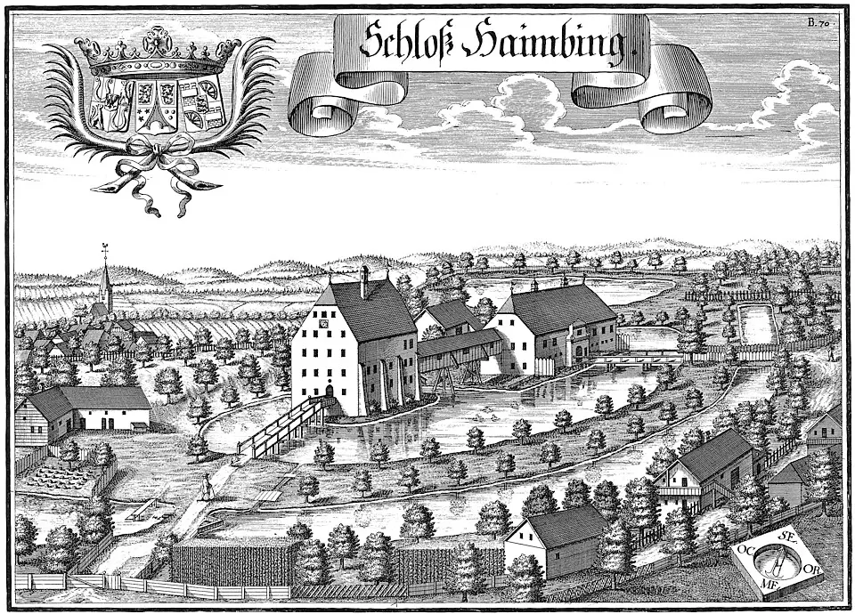 Immagine: Michael Wening · Public domain Schloss Haiming