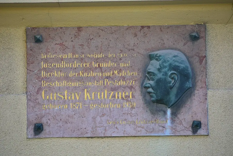 Gedenktafel für Gustav Krützner (Wien, Staudgasse 52)