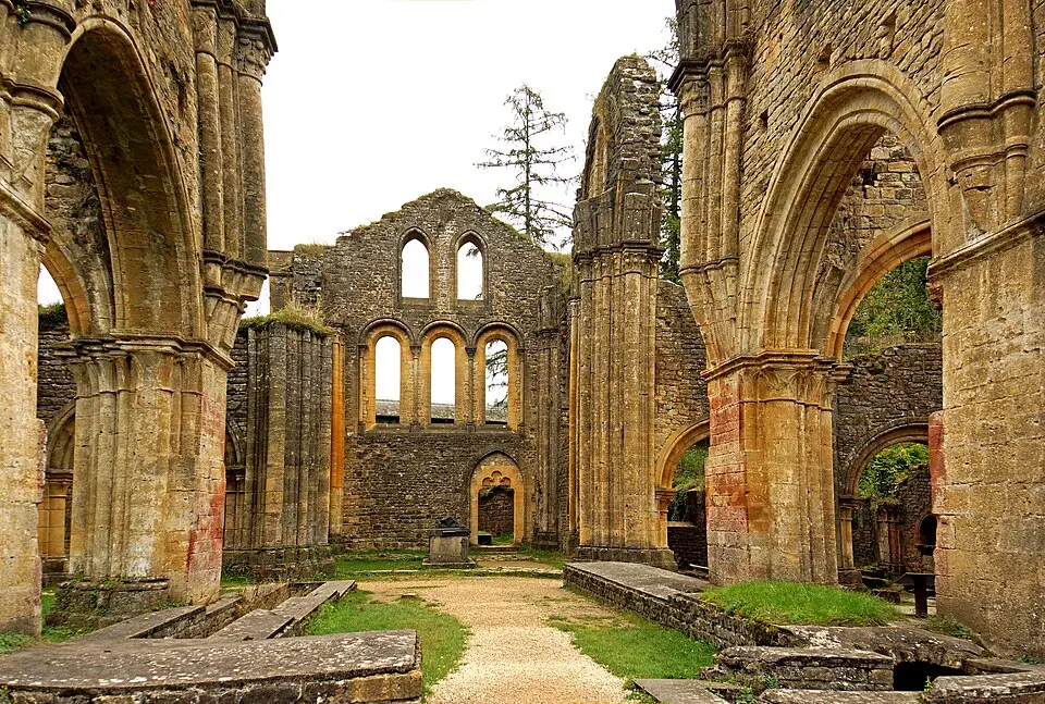 Ruins of the old Orval Abbey