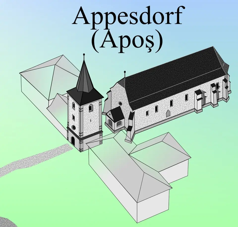 Bild: Asybaris01 · CC BY 3.0 Kirche Apoș