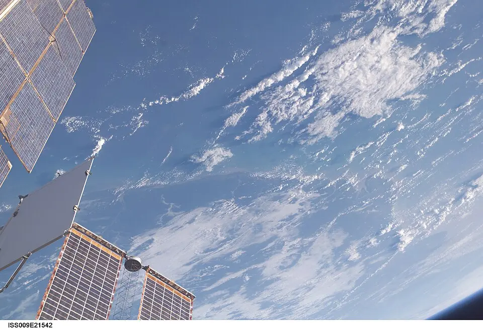 Immagine: Earth Science and Remote Sensing Unit, Lyndon B. Johnson Space Center · Public domain Guyana francese