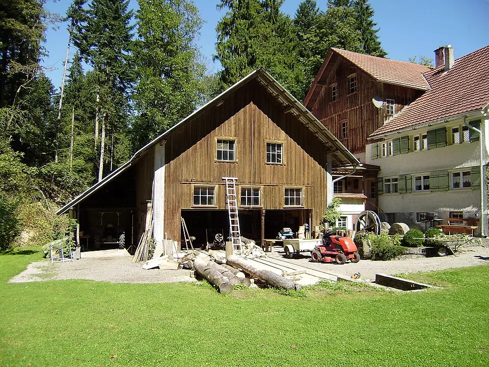 Bruggmühle, ehemalige Mahlmühle der Burg Heimen