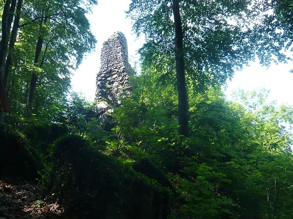 Bild: Original uploader was Huschelpuschel at de.wikipedia · Public domain Burg Hohenrod
