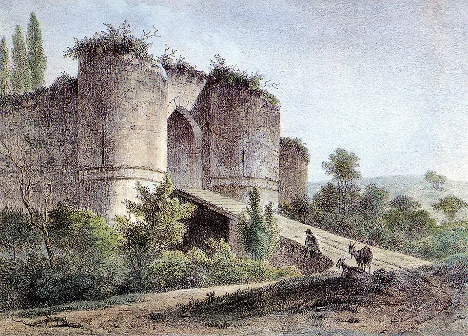 Bild: J. B. de Jonghe scan by Sir Gawain · Public domain Burg Roy�ère