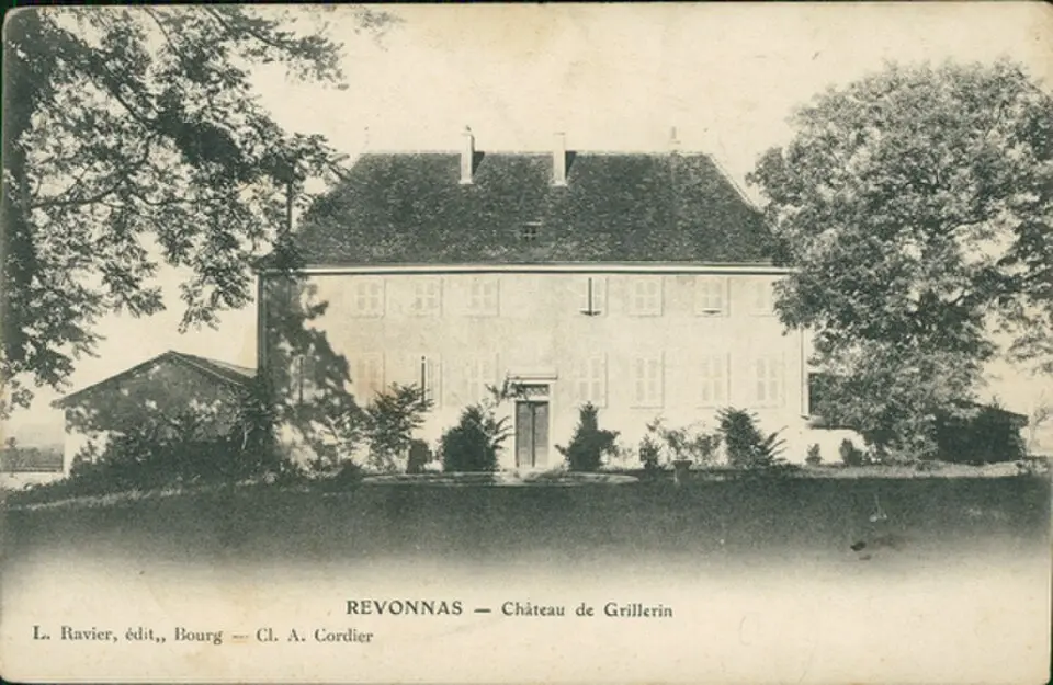 Slika: L.Ravier éditeur à Bourg · Public domain château de Grillerin