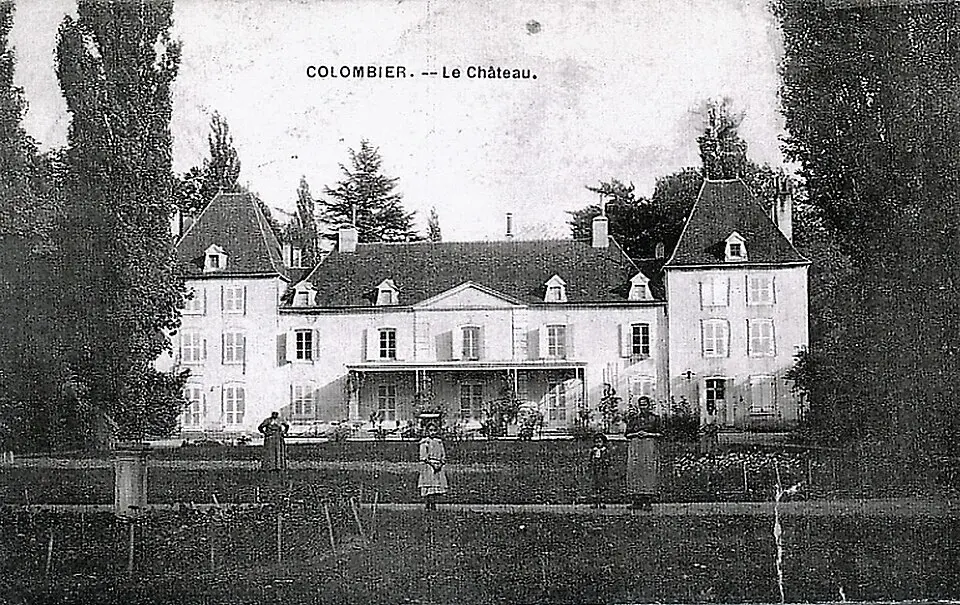 Bild: Scan old postcard · Public domain manoir du Colombier