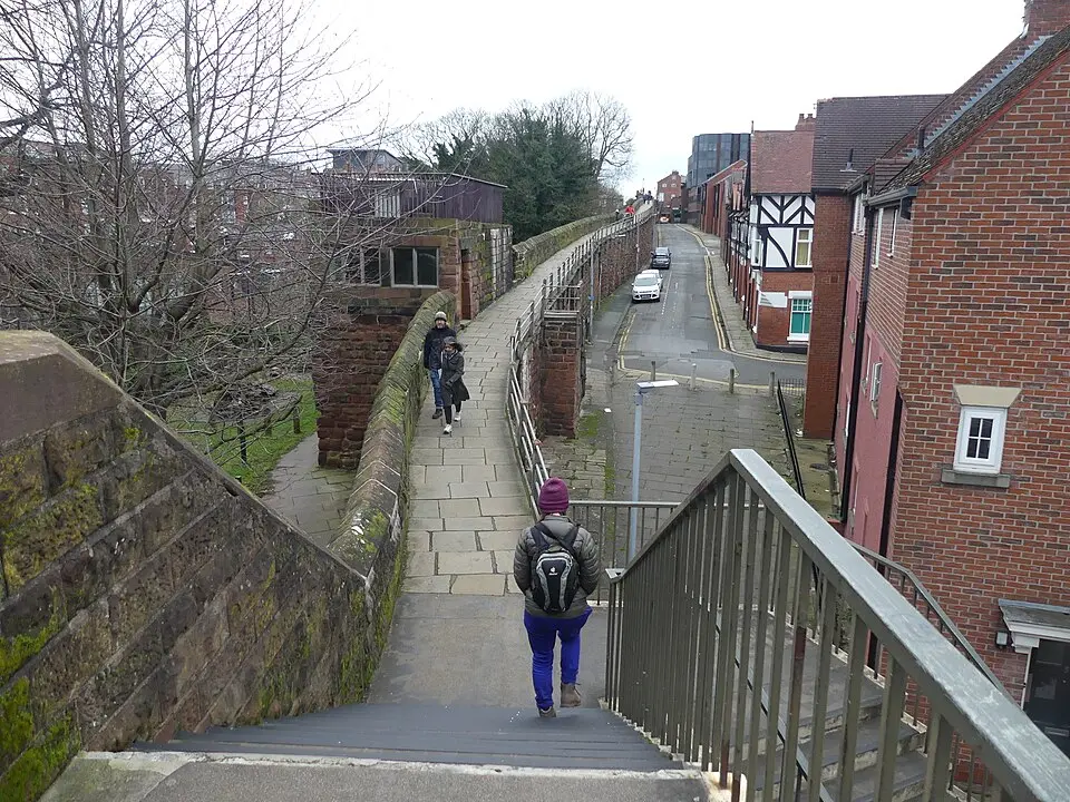 Part of City Wall from St Martins Gate (not included) to Morgans Mount