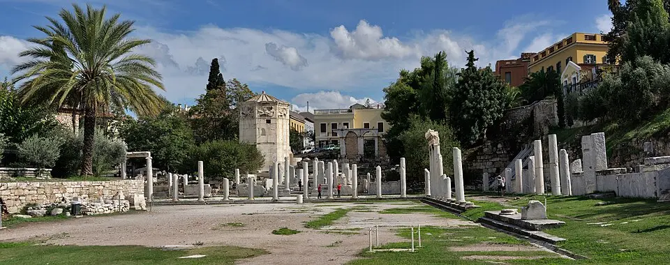 Obrázek: Andreas Trepte · CC BY-SA 2.5 Ρωμαϊκή Αγορά της Αθήνας