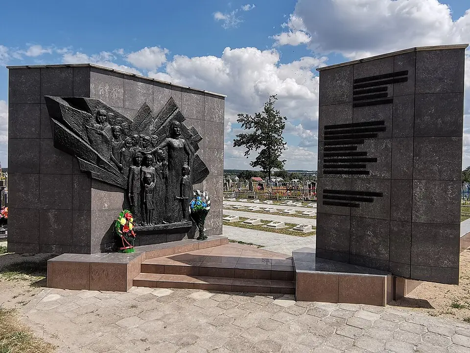 Memorial to children in Dziatlava
