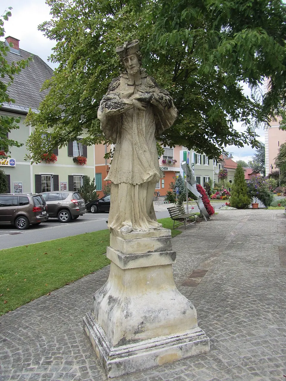Bild: StefanTiran · CC BY-SA 3.0 AT Figurenbildstock hl. Johannes Nepomuk