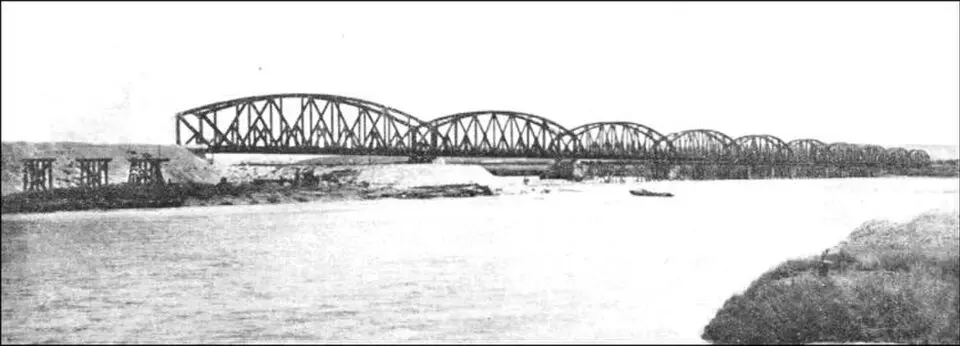 Hochgeladen von: Roberto.Amerighi · Public domain Euphratbrücke der Bagdadbahn