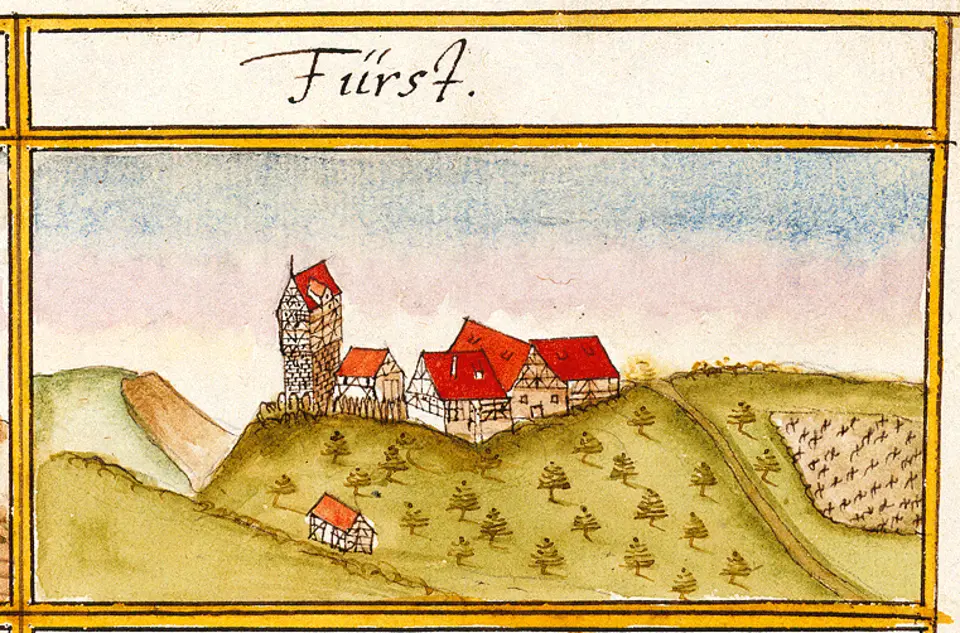 Bild: Andreas Kieser · Public domain Burg First